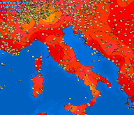 Trenutne temperature vazdzha Trenutne temperature vazdzha