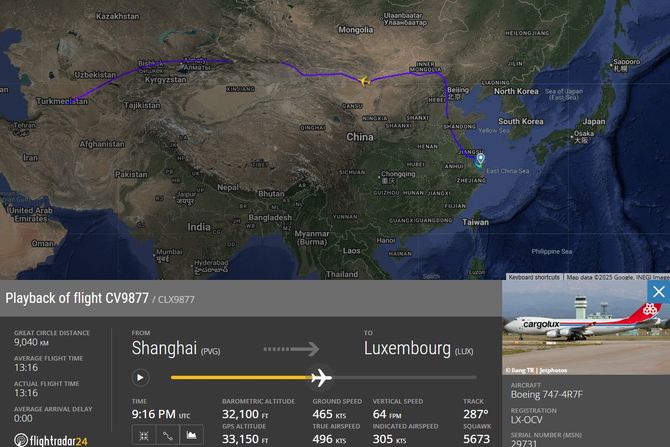 Cargolux kina Cargolux kina
