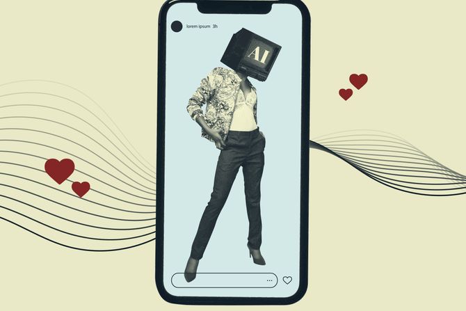 Veštačka inteligencija, AI, influenser, telefon Veštačka inteligencija, AI, influenser, telefon