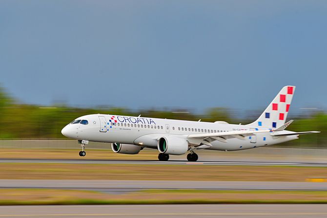 Croatia Airlines Airbus A220 300 Croatia Airlines Airbus A220 300