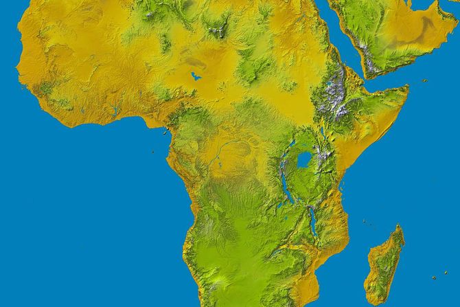 Afrika, topografija Afrika, topografija