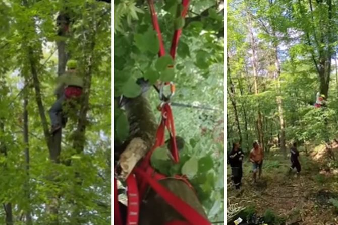 Gornja Trepča, paraglajder je pao