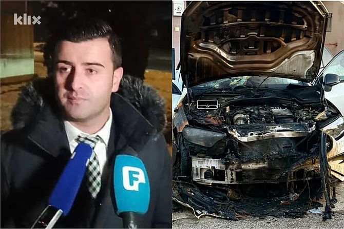 advokat Mirsad Crnovršanin, zapaljen automobil