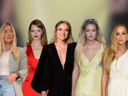 Gigi Hadid, Emma Stone, Hilary Duff, Jennifer Lawrence i Olivia Wilde