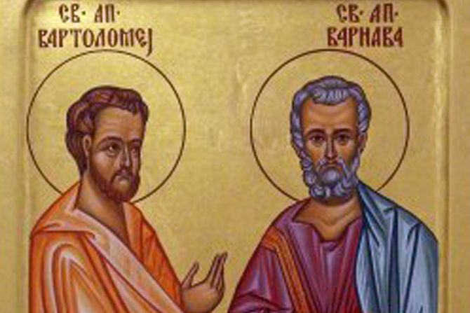 Sveti apostoli vartolomej varnava Sveti apostoli vartolomej varnava