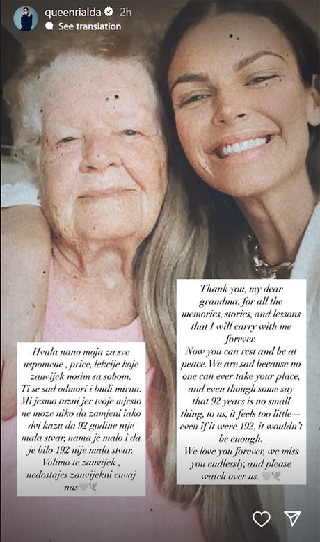 Rialda Karahasanović baka