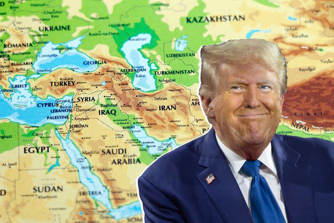 Donald Tramp, Bliski istok mapa Donald Tramp, Bliski istok mapa