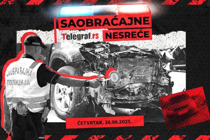 Saobraćajne nesreće za cetvrtak .26.jun 2025. Saobraćajne nesreće za cetvrtak .26.jun 2025.