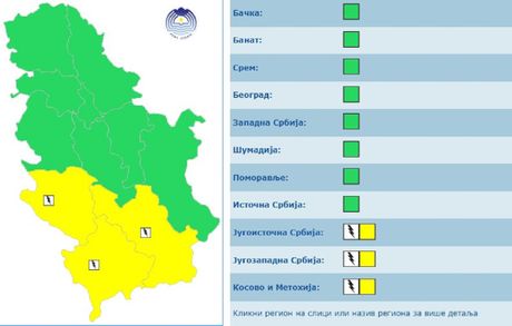 najava, meteoalarm najava, meteoalarm