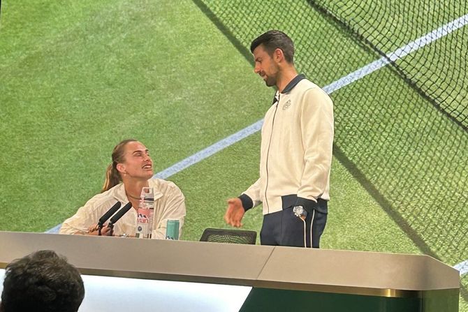 Novak Đoković, Arina Sabalenka Novak Đoković, Arina Sabalenka