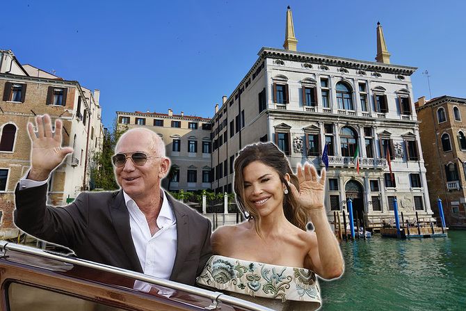 Jeff Bezos, Lauren Sánchez, Aman Venice, hotel, enterijer Jeff Bezos, Lauren Sánchez, Aman Venice, hotel, enterijer