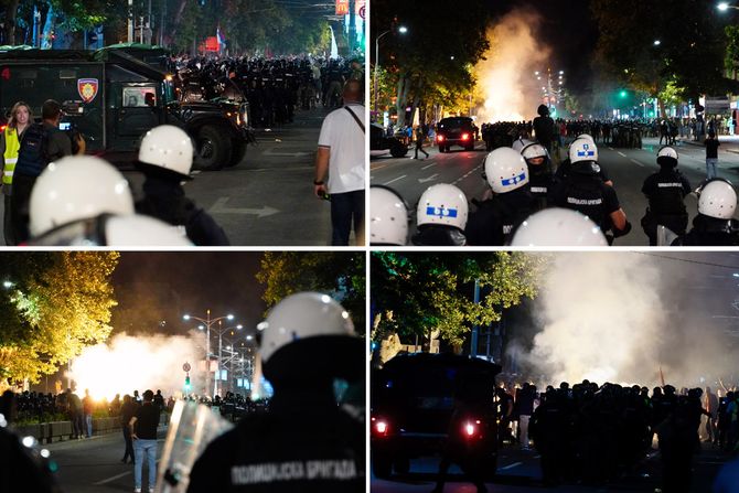 Policija protest sukob Policija protest sukob