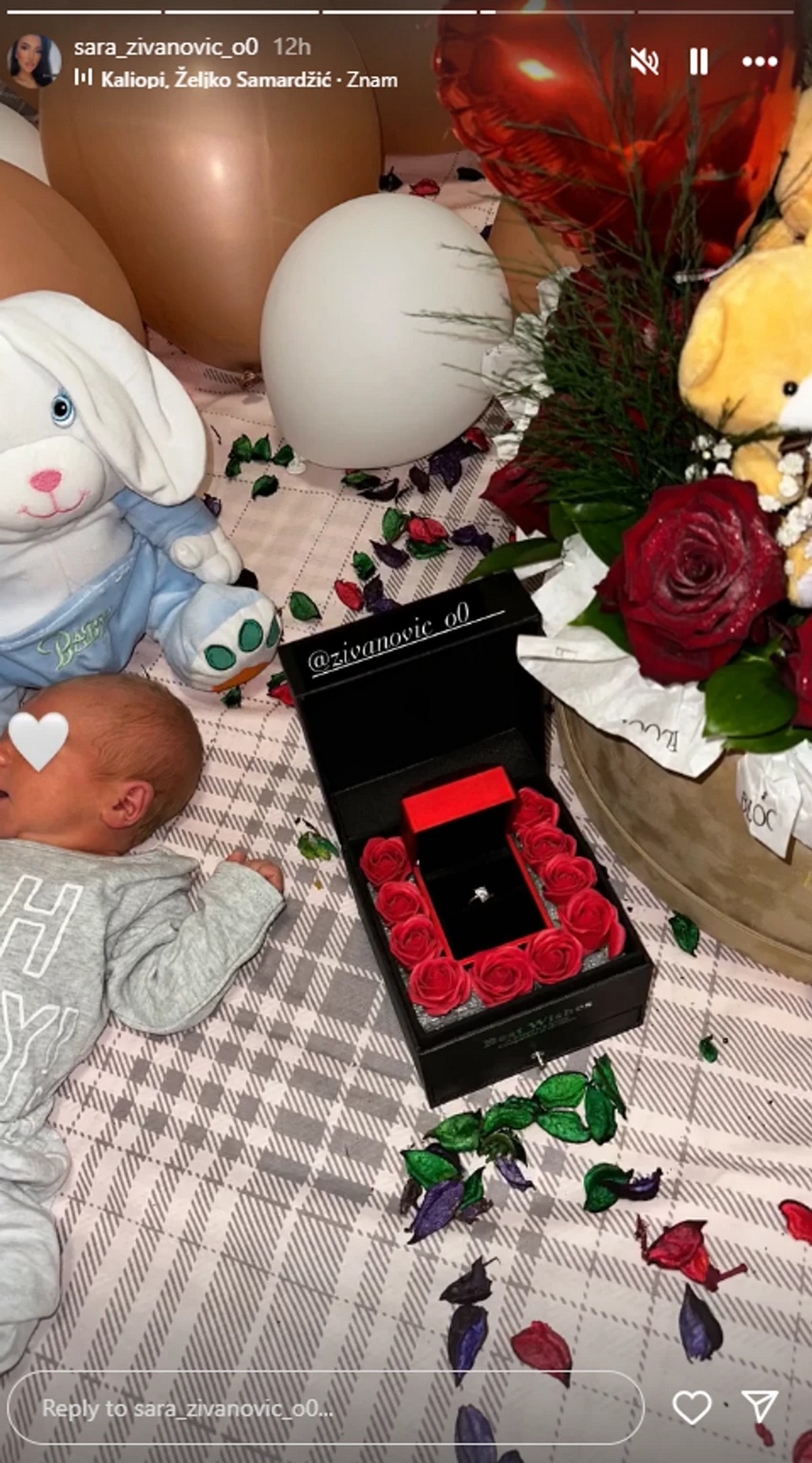 Verila se bivša zadrugarka! Porodila se samo pre tri dana, a nakon izlaska iz porodilišta sačekao ju je prsten