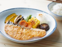 losos, beli miso, miso, miso pasta, riba