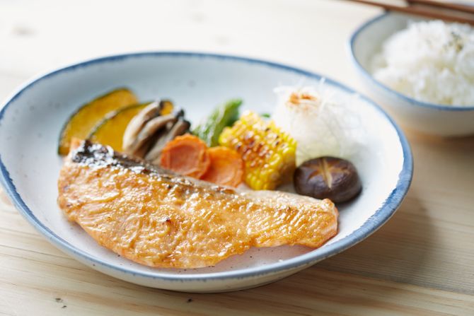 losos, beli miso, miso, miso pasta, riba