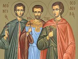 Sveti mučenici Leontije, Ipatije i Teodul