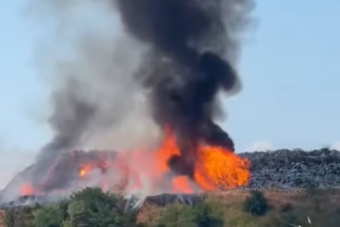 požar, deponija Kragujevac