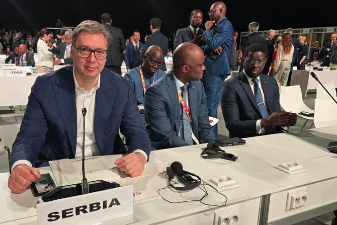 Aleksandar Vučić na IV Međunarodnoj konferenciji za finansiranje razvoja u Sevilji