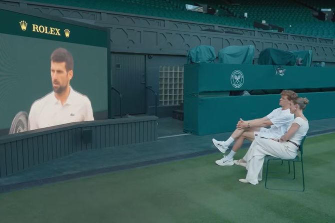 Janik Siner, Novak Đoković