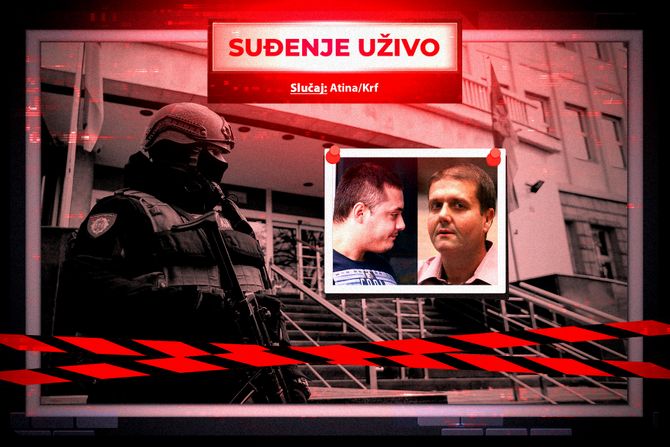 Veljko Belivuk Velja Nevolja, Darko Šarić, sudjenje uzivo, slucaj atina krf