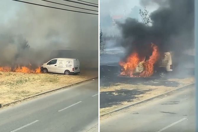 Smederevo zapaljen automobil