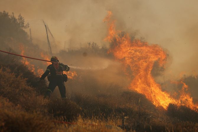 Šumski požar na Kritu Šumski požar na Kritu
