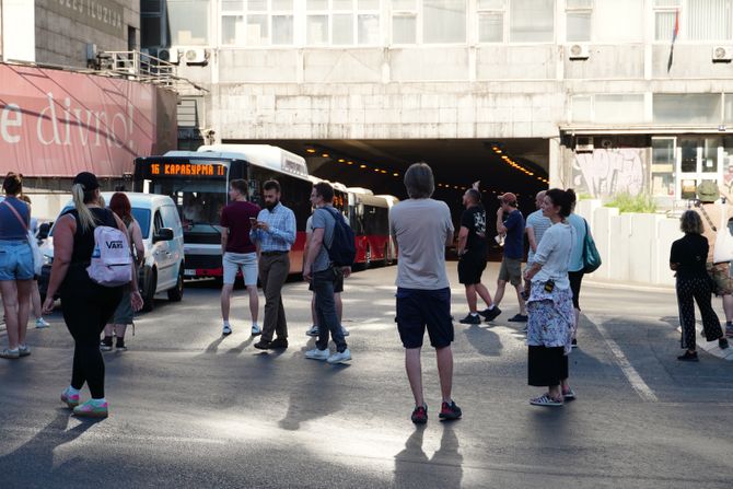 Blokade, protesti u Beogradu 4. jul Blokade, protesti u Beogradu 4. jul