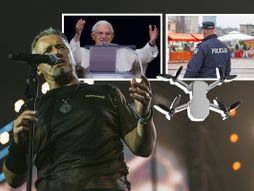 Marko Perković Thompson, Papa Benedikt XVI, hrvatska policija, dron