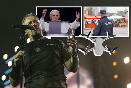 Marko Perković Thompson, Papa Benedikt XVI, hrvatska policija, dron Marko Perković Thompson, Papa Benedikt XVI, hrvatska policija, dron