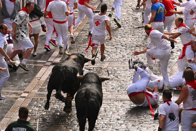 Pamplona, trka bikova kroz grad Pamplona, trka bikova kroz grad