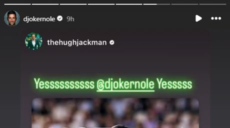 Hju Džekmen i Novak Đoković Hju Džekmen i Novak Đoković