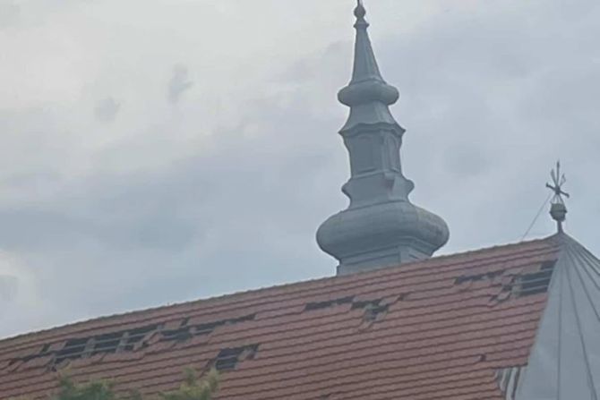 Srbija , Alibunar, nevreme oluja