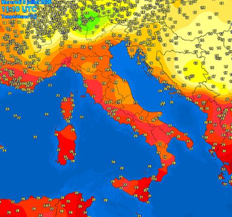 Trenutne temperature vazduha Trenutne temperature vazduha