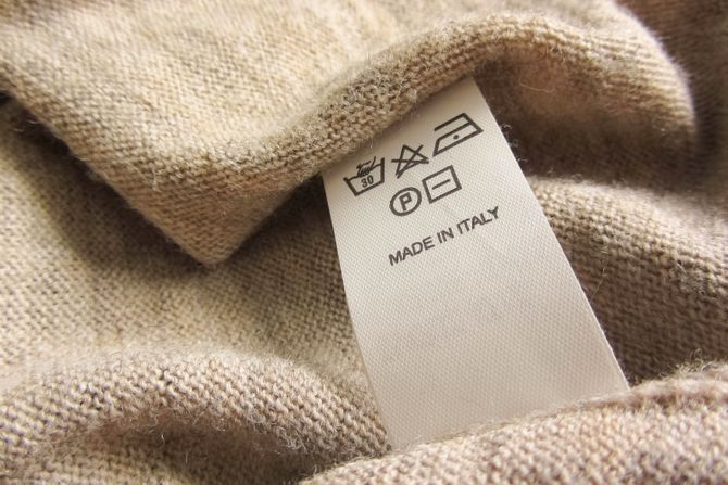 Made in italy, etiketa Made in italy, etiketa