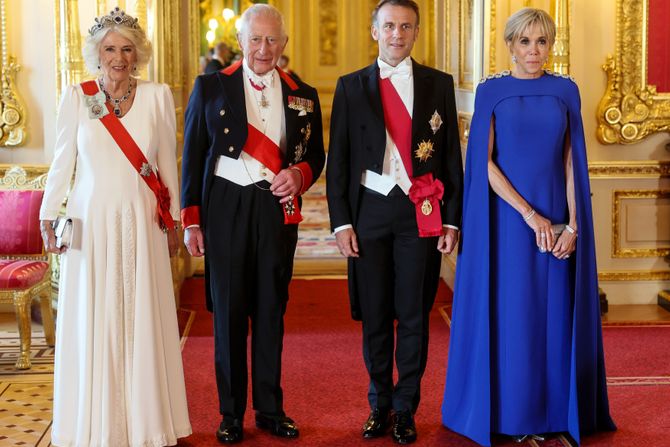 King Charles III, Queen Camilla, Emmanuel Macron, Brigitte King Charles III, Queen Camilla, Emmanuel Macron, Brigitte