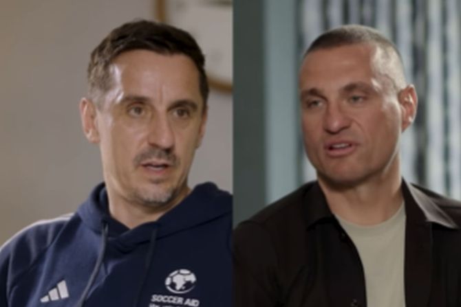 Nemanja Vidić, Geri Nevil