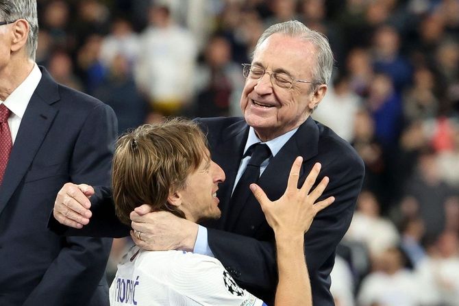 Luka Modrić, Florentino Perez, FK Real Madrid