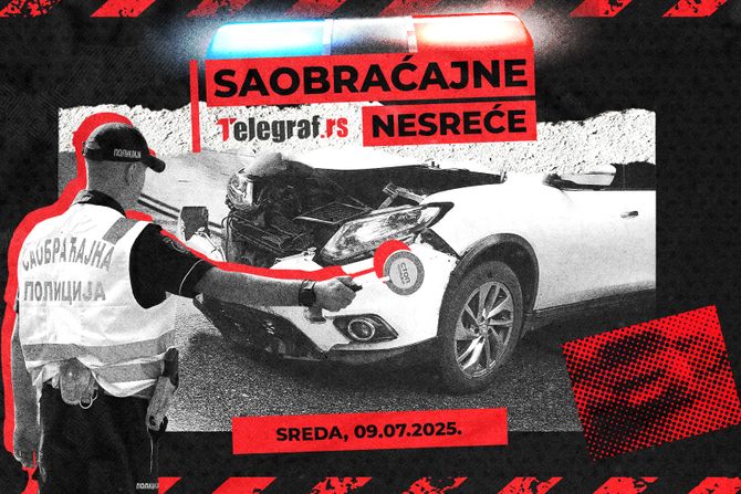 Saobraćajne nesreće za 9. jul Saobraćajne nesreće za 9. jul