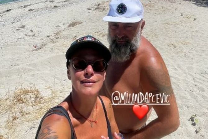 Tijana Dapčević sa suprugom Tijana Dapčević sa suprugom