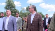 Vučić obišao radove na mostu na Dunavu u okviru Fruškogorskog koridora