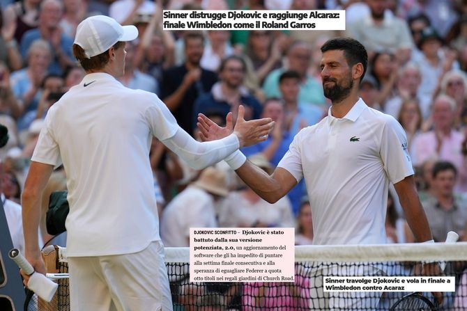 Janik Siner i Novak Đoković