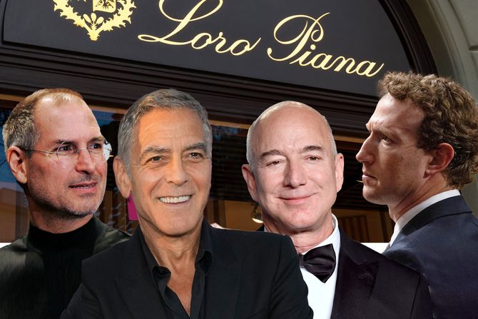 Loro piana logo, Mark Zakerberg Džef Bezos Stiv Džobs Džordž Kluni Loro piana logo, Mark Zakerberg Džef Bezos Stiv Džobs Džordž Kluni