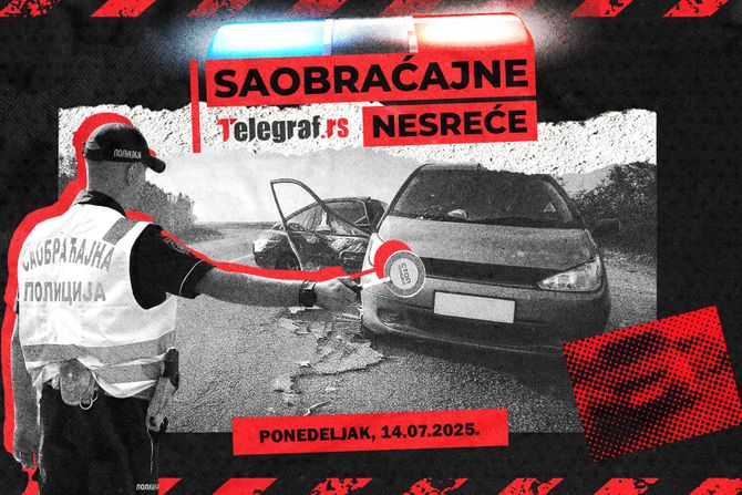 Saobraćajne nesreće za 14.07.2025. Saobraćajne nesreće za 14.07.2025.