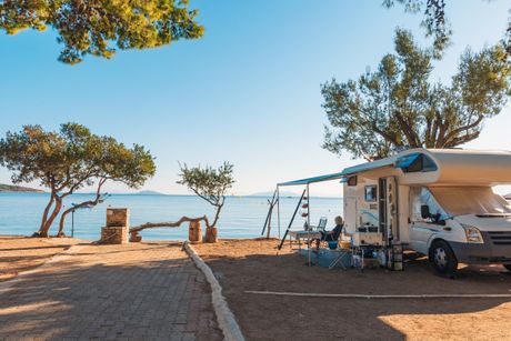 kamp, plaža, letovanje, grčka