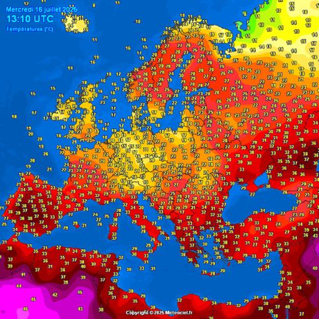 Temperature u toku poslepodneva Temperature u toku poslepodneva