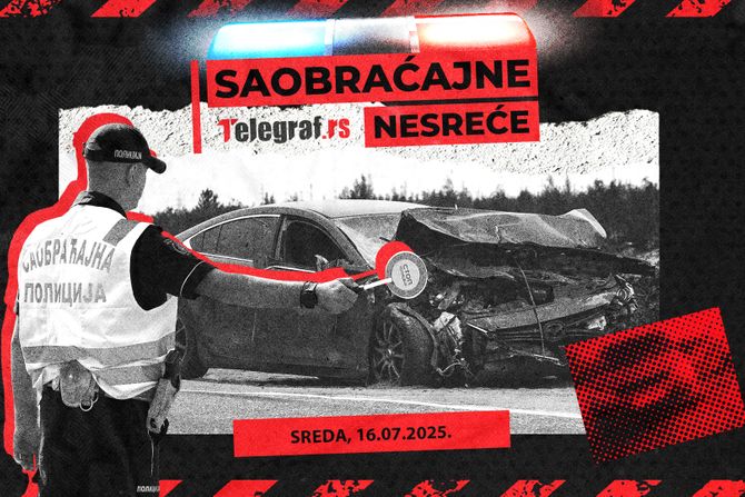 Saobraćajne nesreće za 16. jul Saobraćajne nesreće za 16. jul