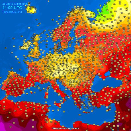 Trenutne temperature vazduha Trenutne temperature vazduha