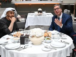 Aleksandar Vučić,  predsednik Ujedinjenih Arapskih Emirata Mohamed bin Zajed al Nahjan
