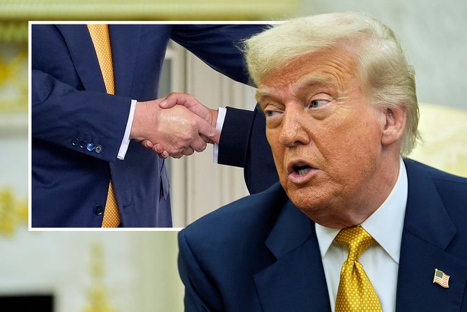 Donald Tramp ruka Donald Tramp ruka