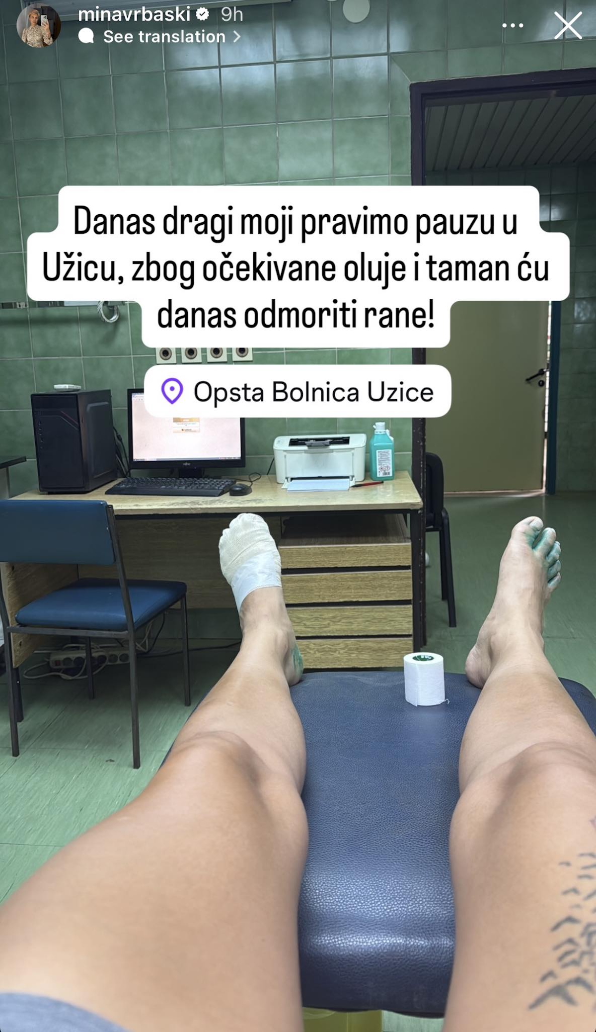 Mina Vrbaški primljena u bolnicu, prekinuto hodočašće